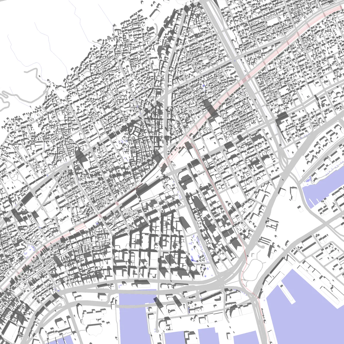 Kobe site plan (2.5 km)