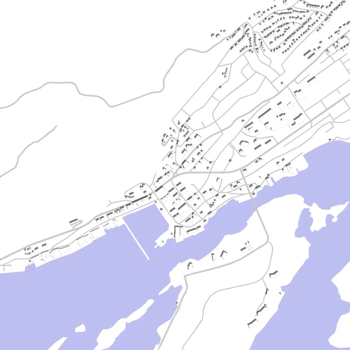 Kodiak Lageplan (2,5 km)