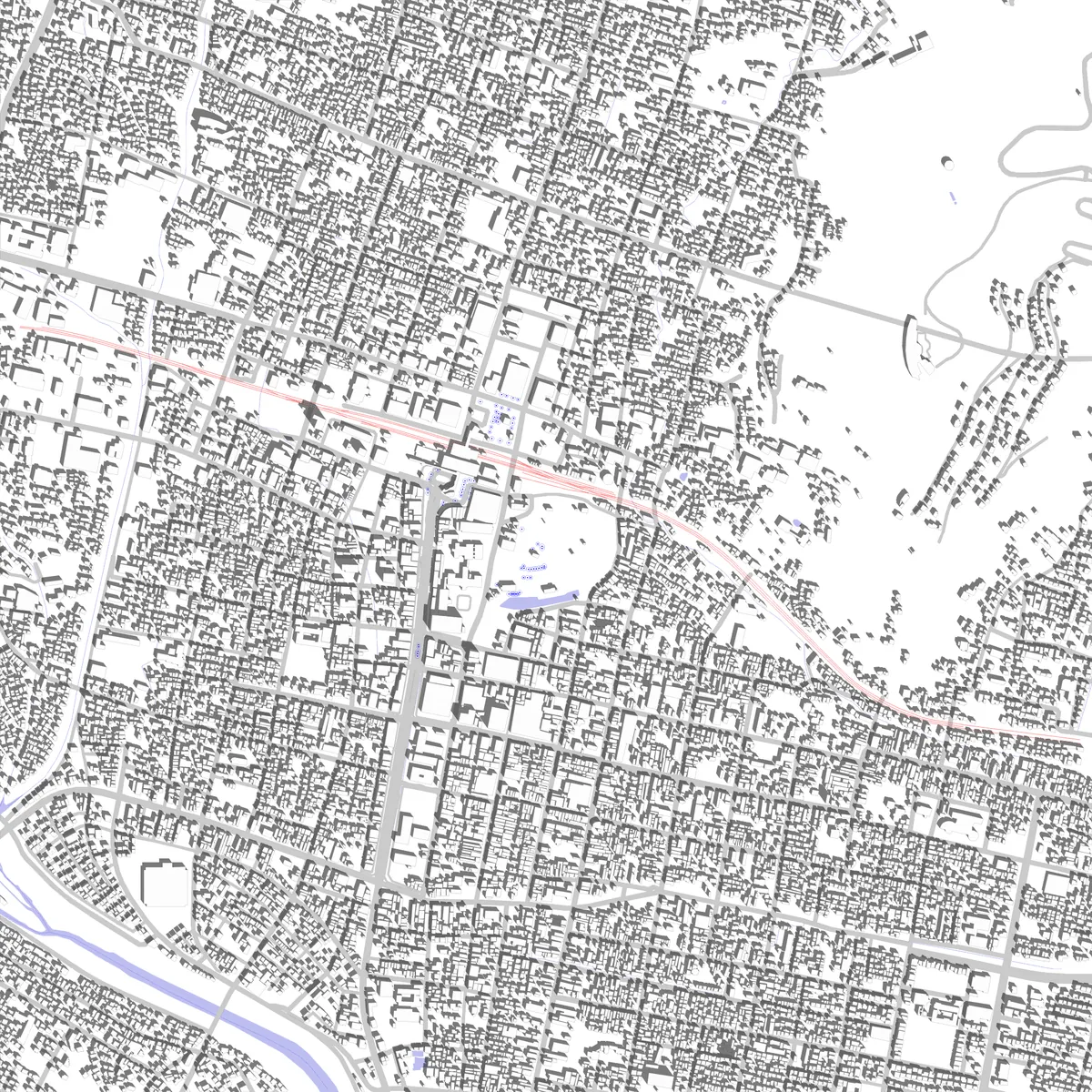 Kofu site plan (2.5 km)