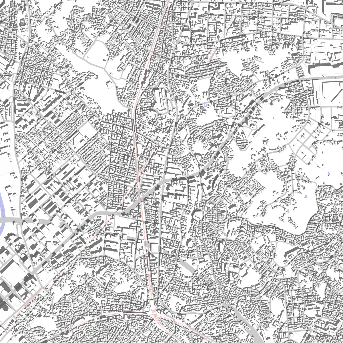 Kohoku-ku site plan (2.5 km)