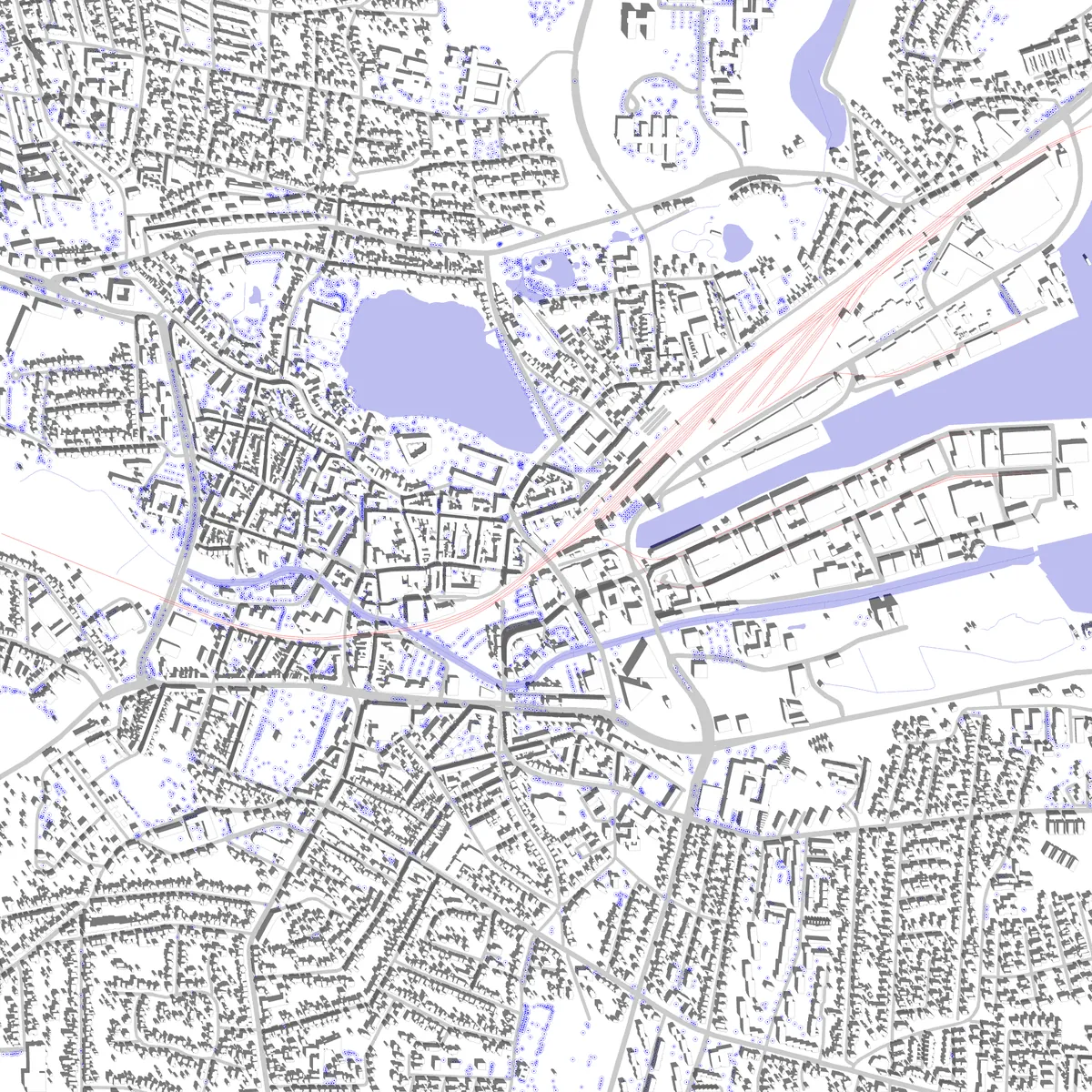 Kolding situationsplan (2,5 km)