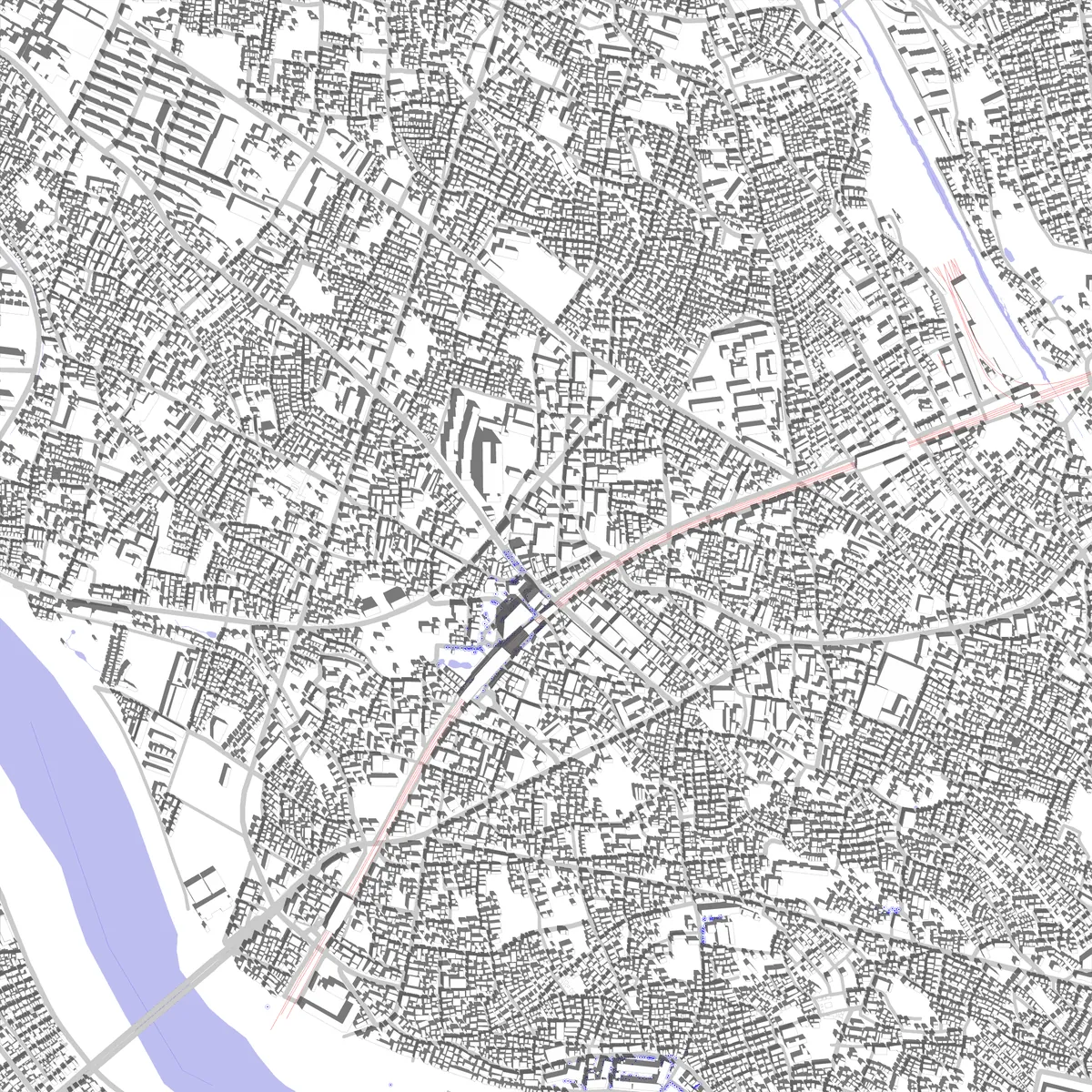 Komae site plan (2.5 km)