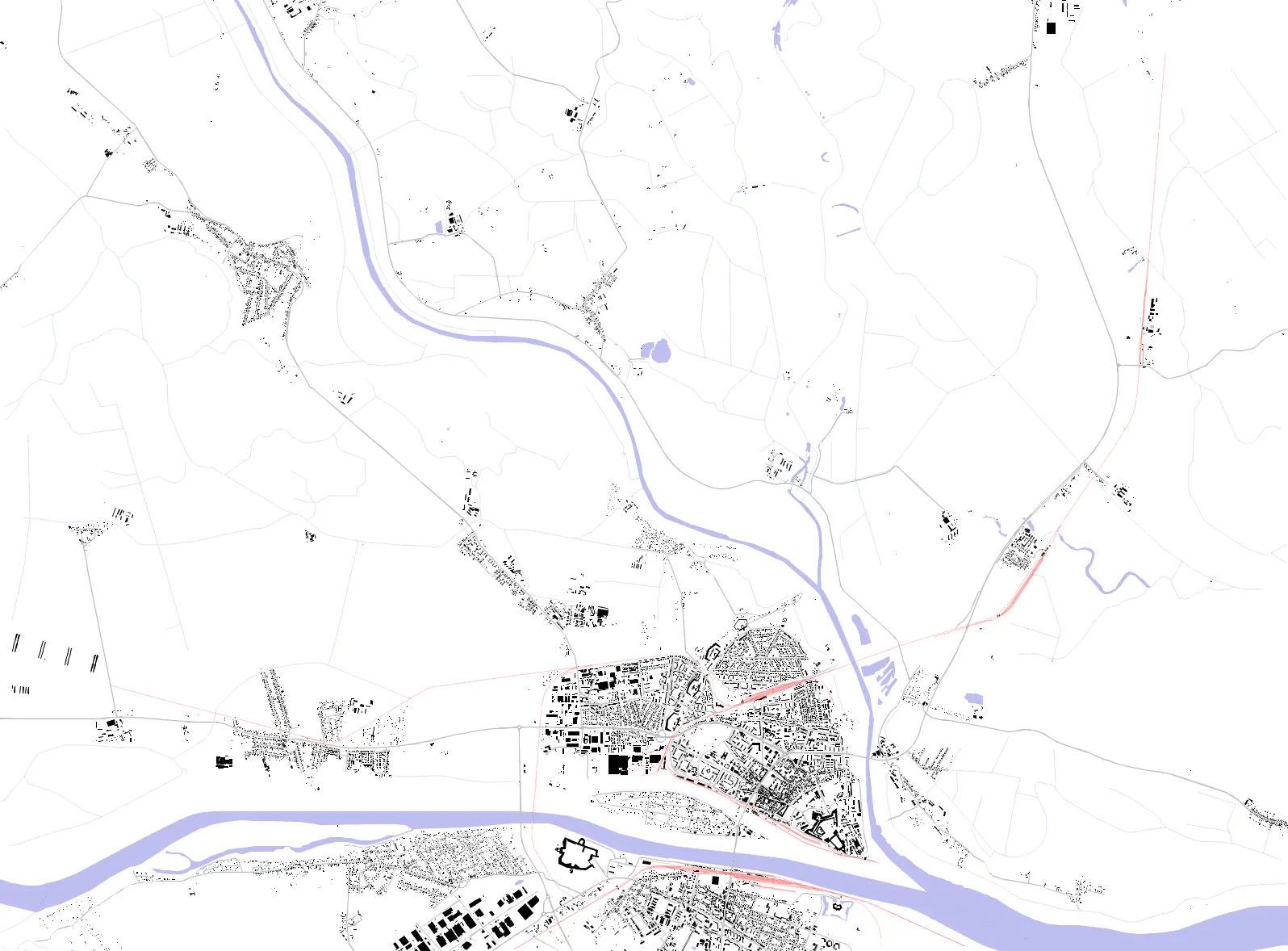 Komárno figure ground plan