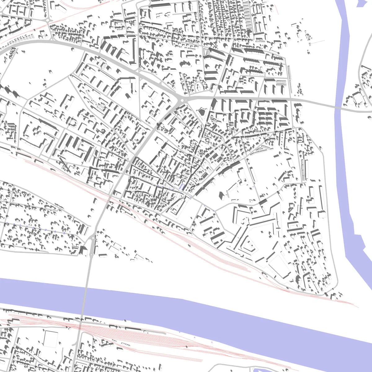 Komárno site plan (2,5 km)
