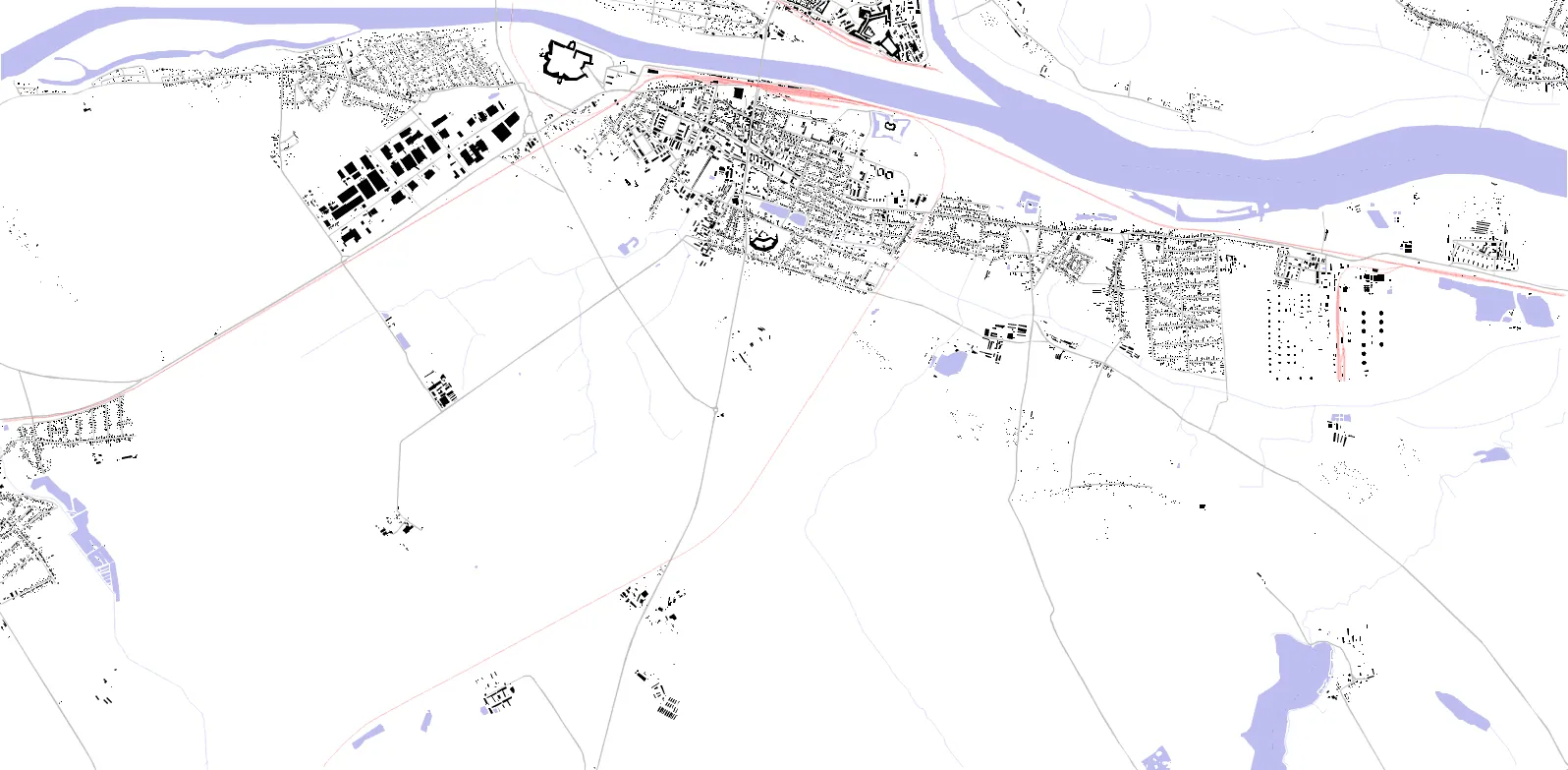 Komárom figure ground plan