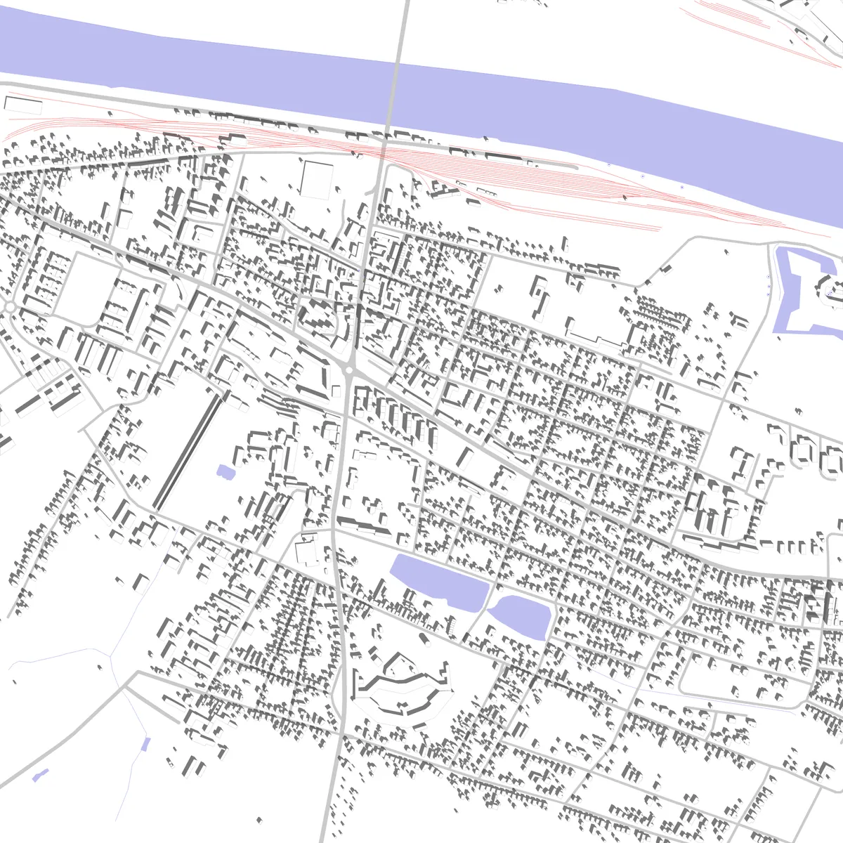 Komárom site plan (2,5 km)