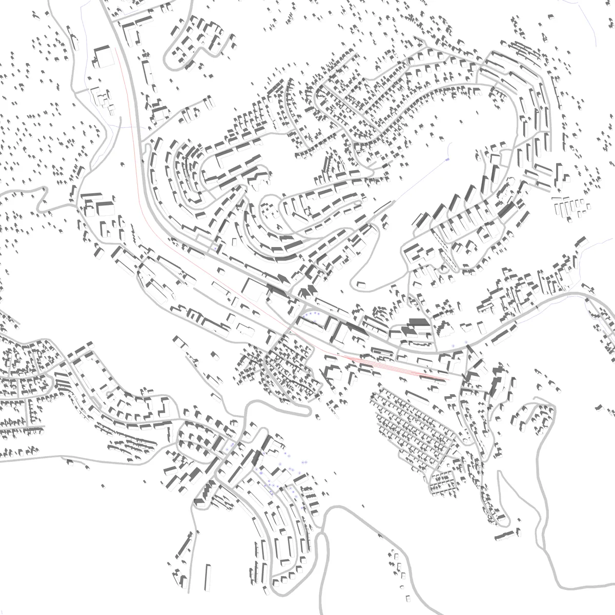 Komló site plan (2,5 km)