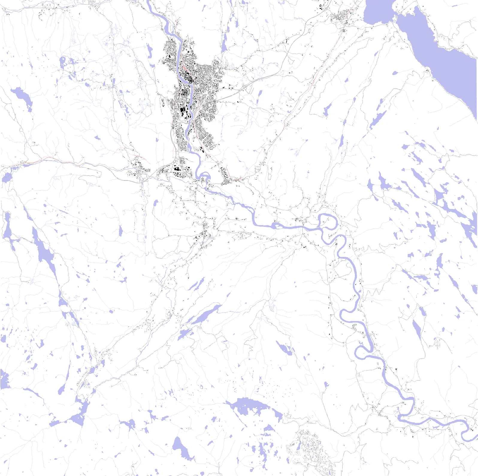 Kongsberg figur-grunn-plan