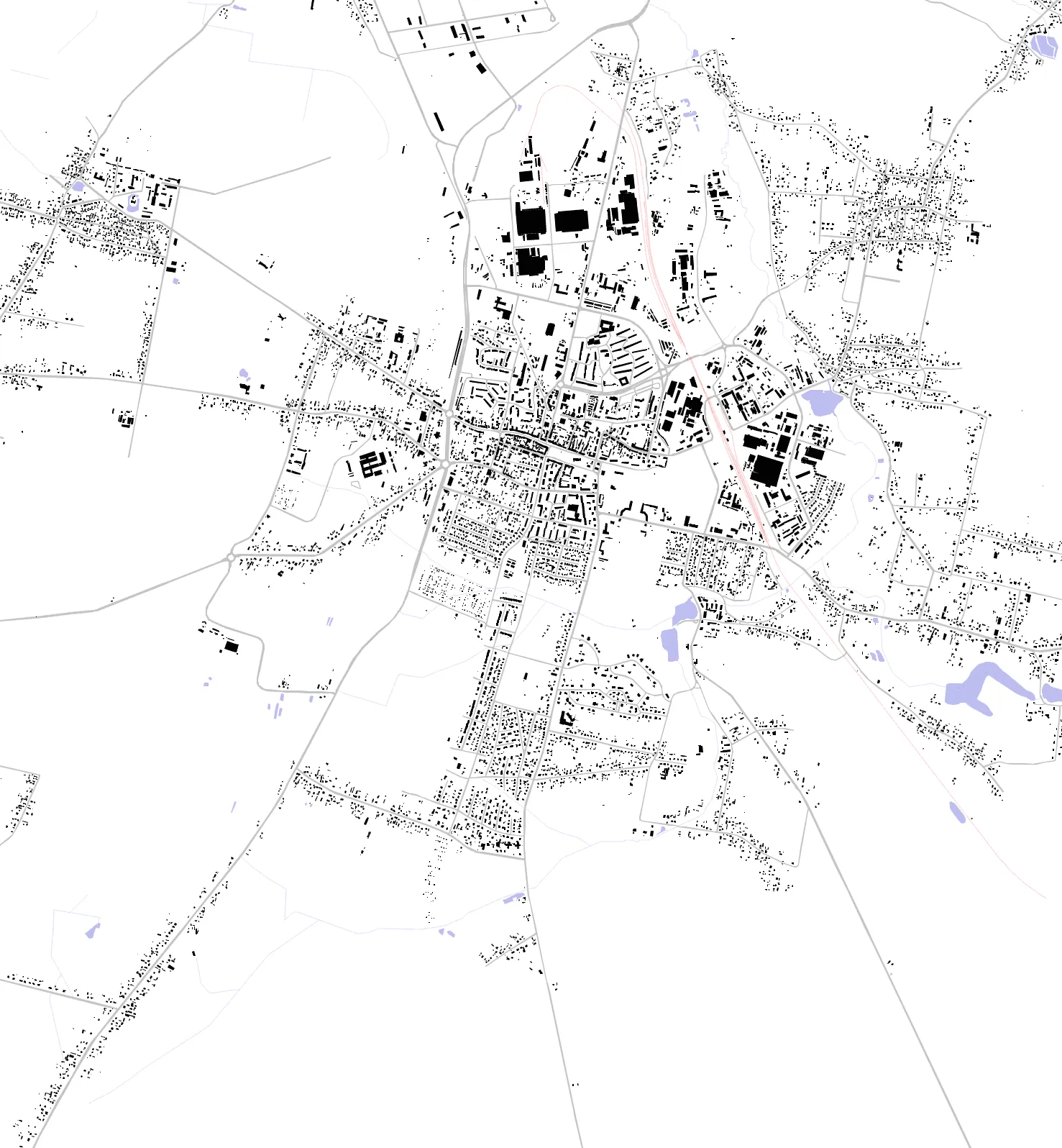 Końskie figure ground plan