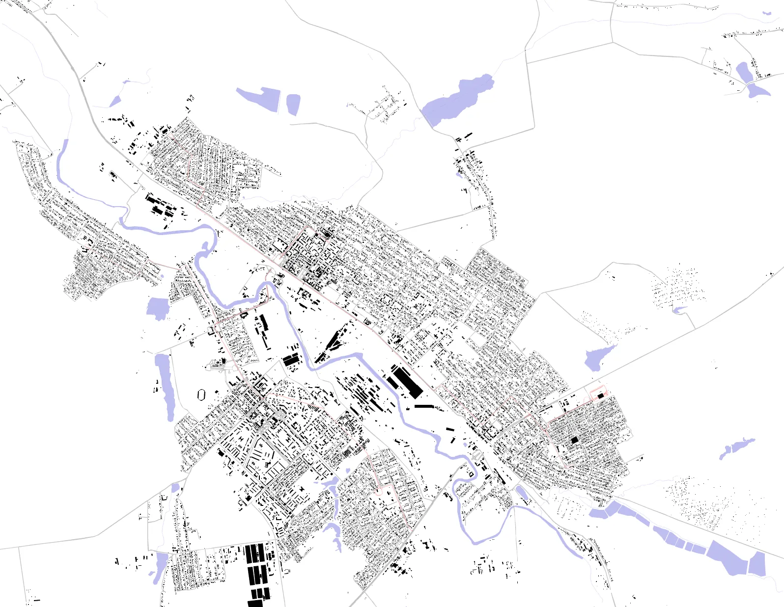 Костянтинівка figure ground plan