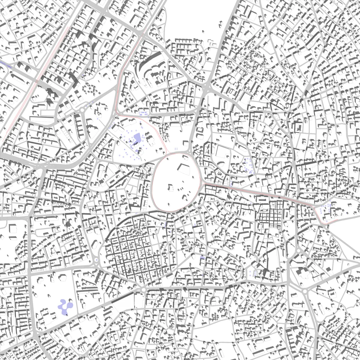 Konya Lageplan (2,5 km)