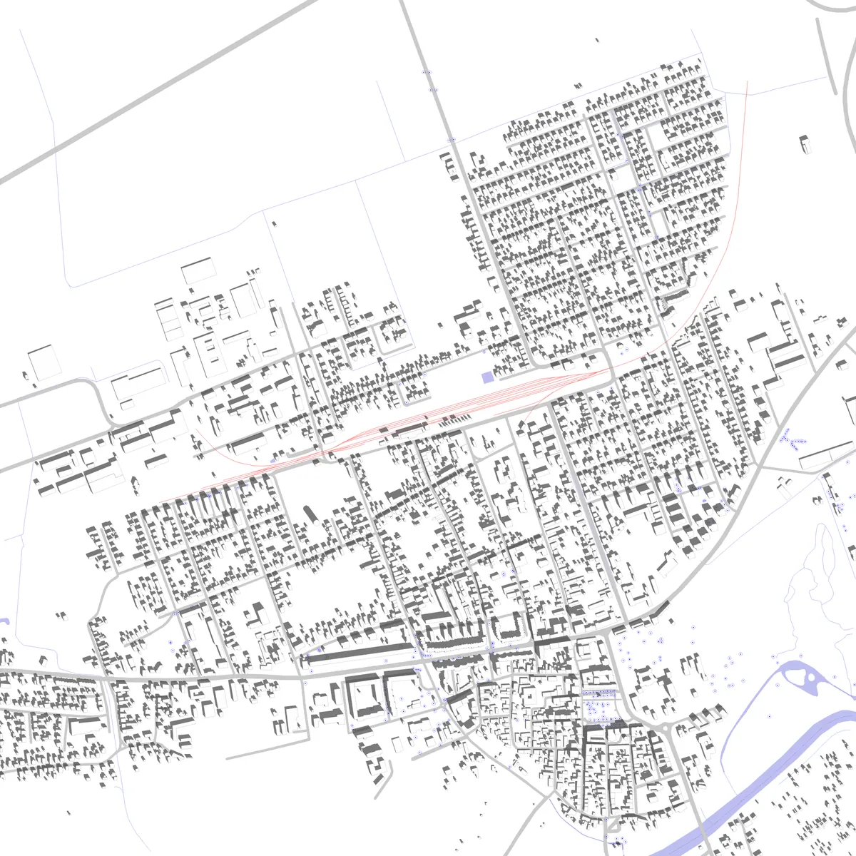 Körmend Lageplan (2,5 km)