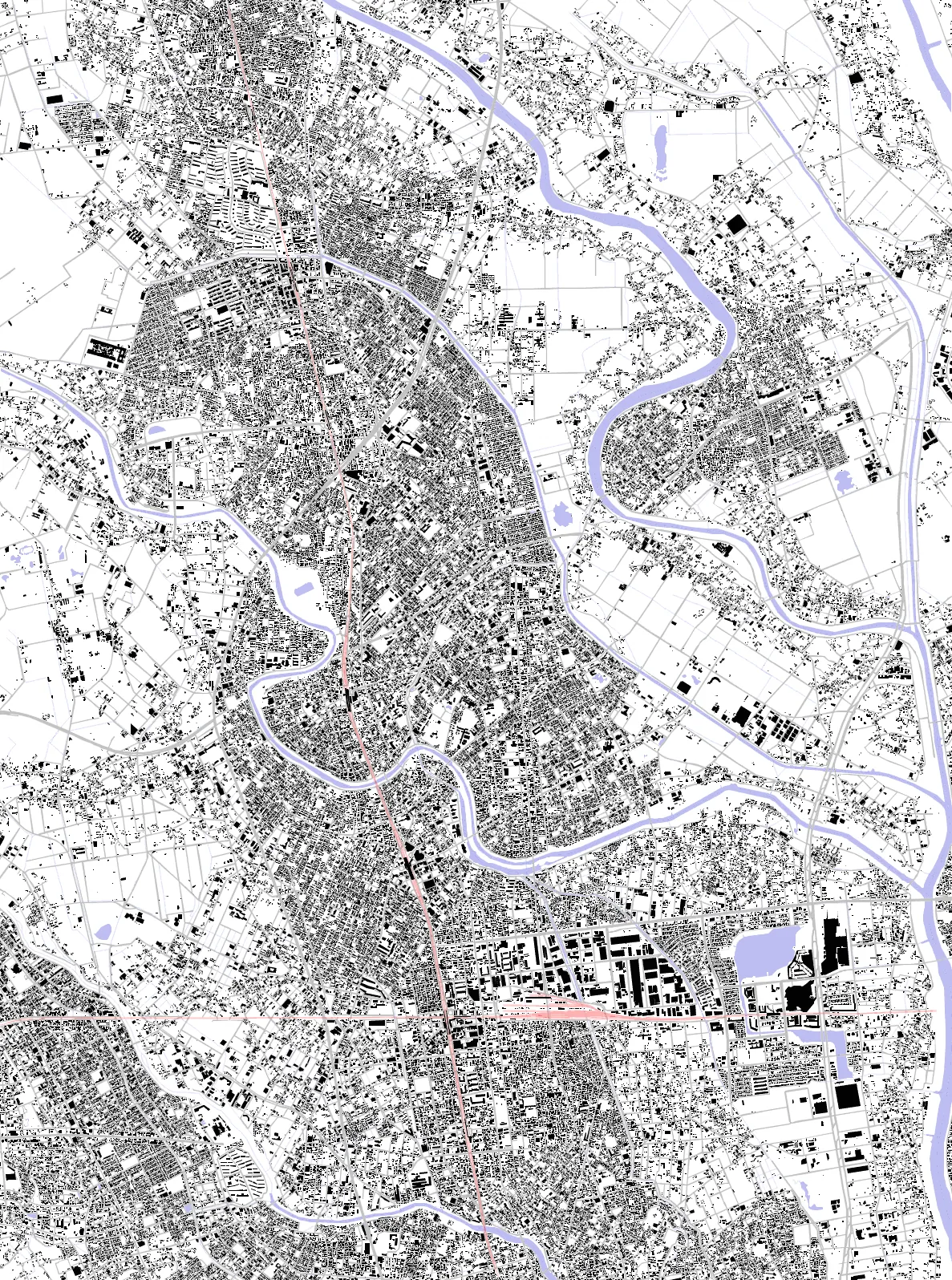 Koshigaya figure ground plan