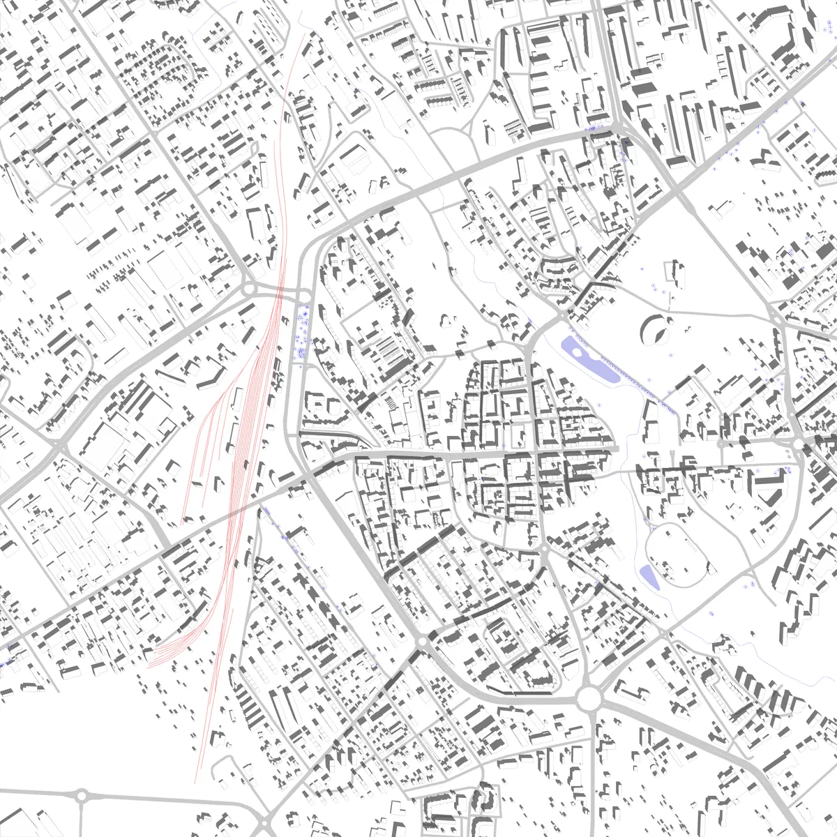 Koszalin plan zagospodarowania (2,5 km)