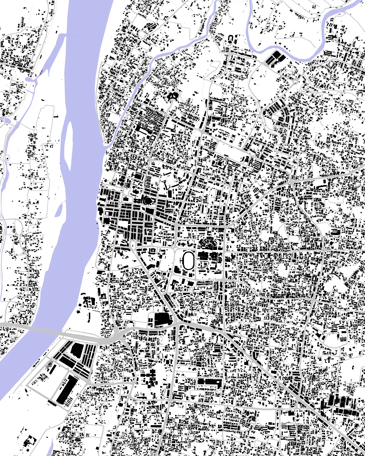 Kota Bharu figure ground plan