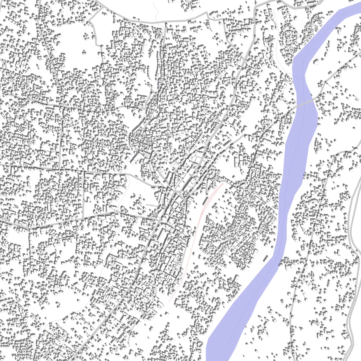 Kotdwar Lageplan (2,5 km)