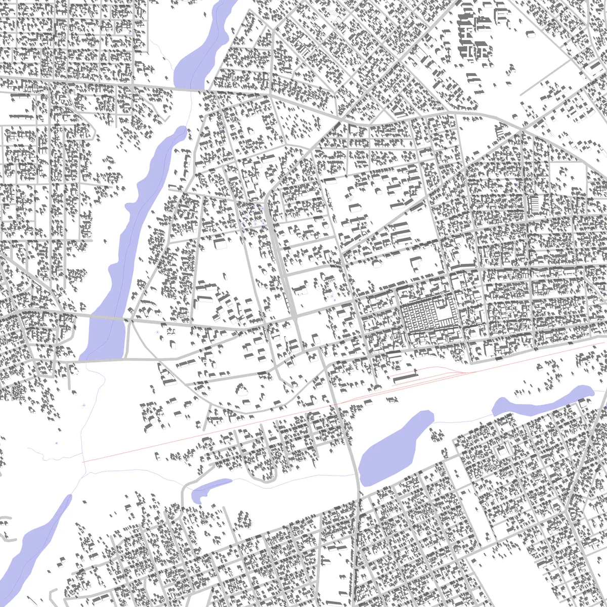 Koudougou plan de situation (2,5 km)