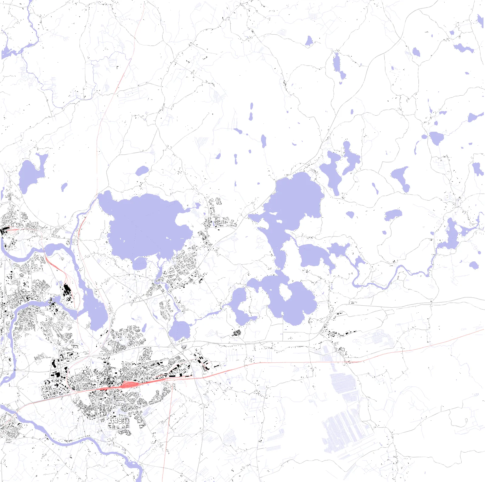Kouvola Schwarzplan