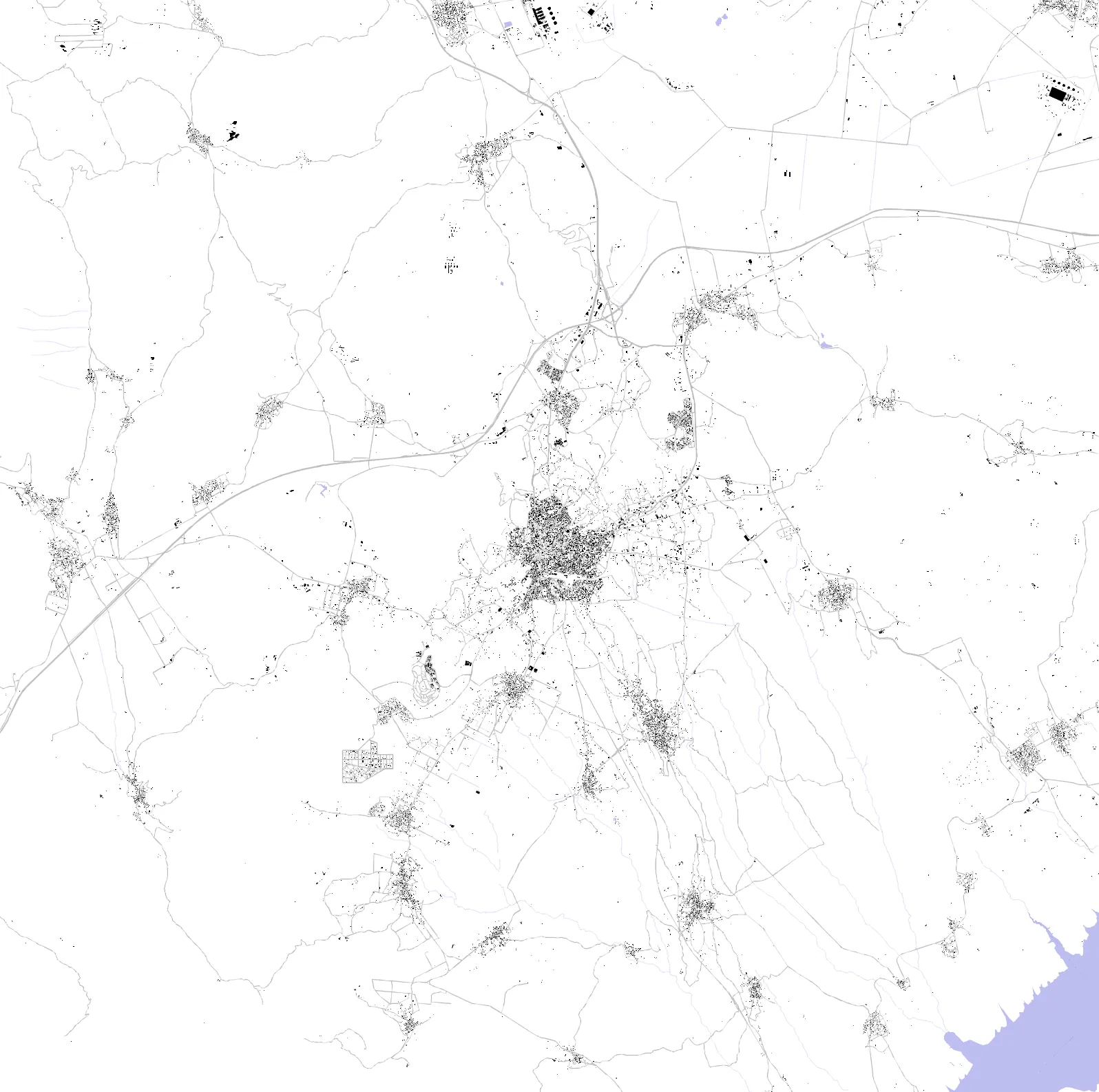Kozani figure ground plan