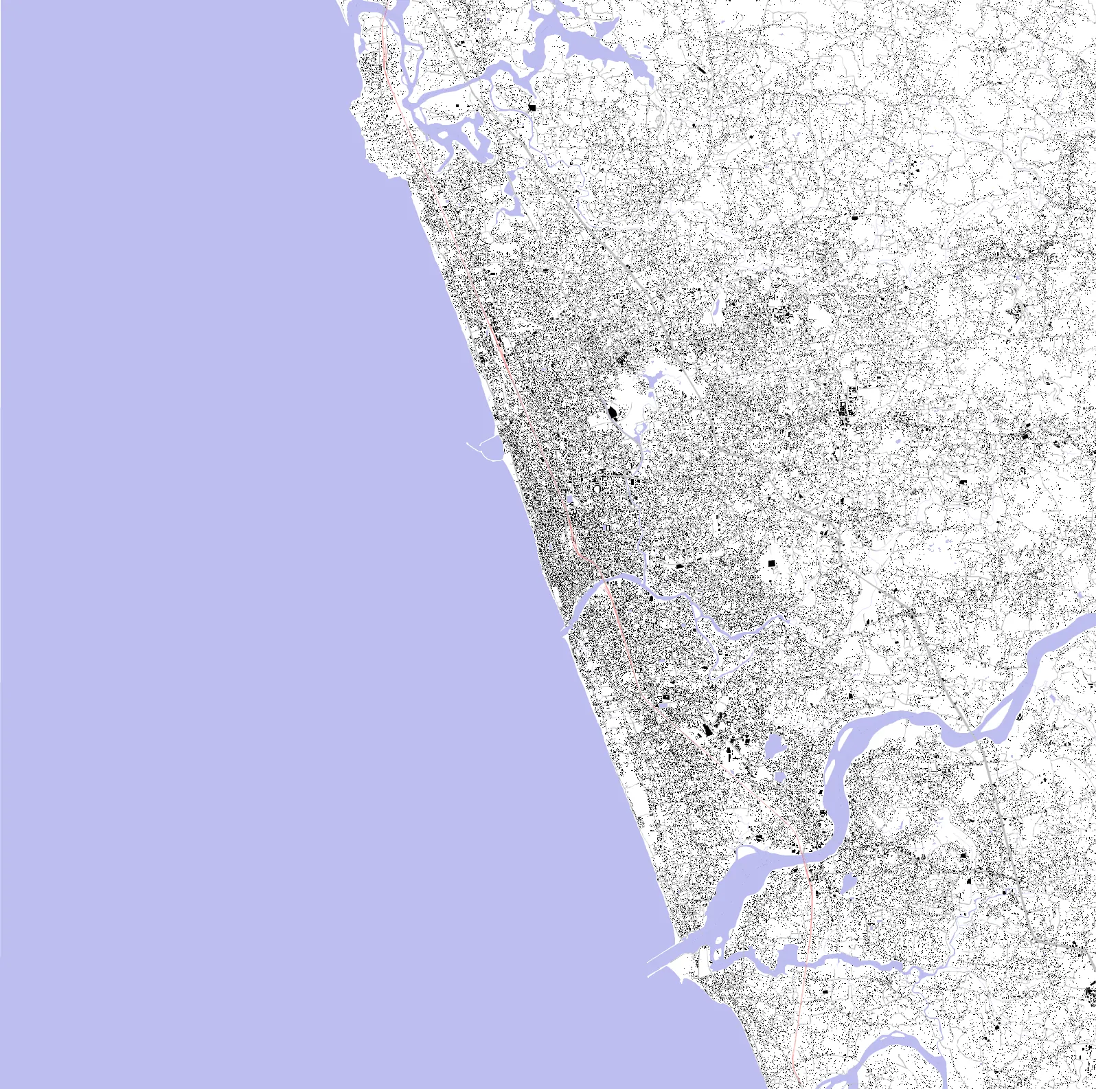 Kozhikode Schwarzplan