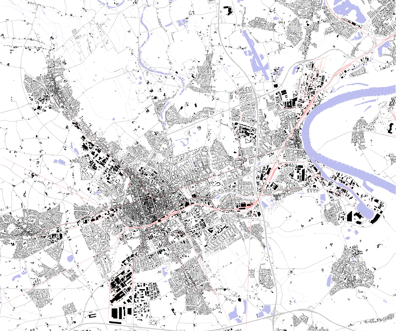 Krefeld Schwarzplan
