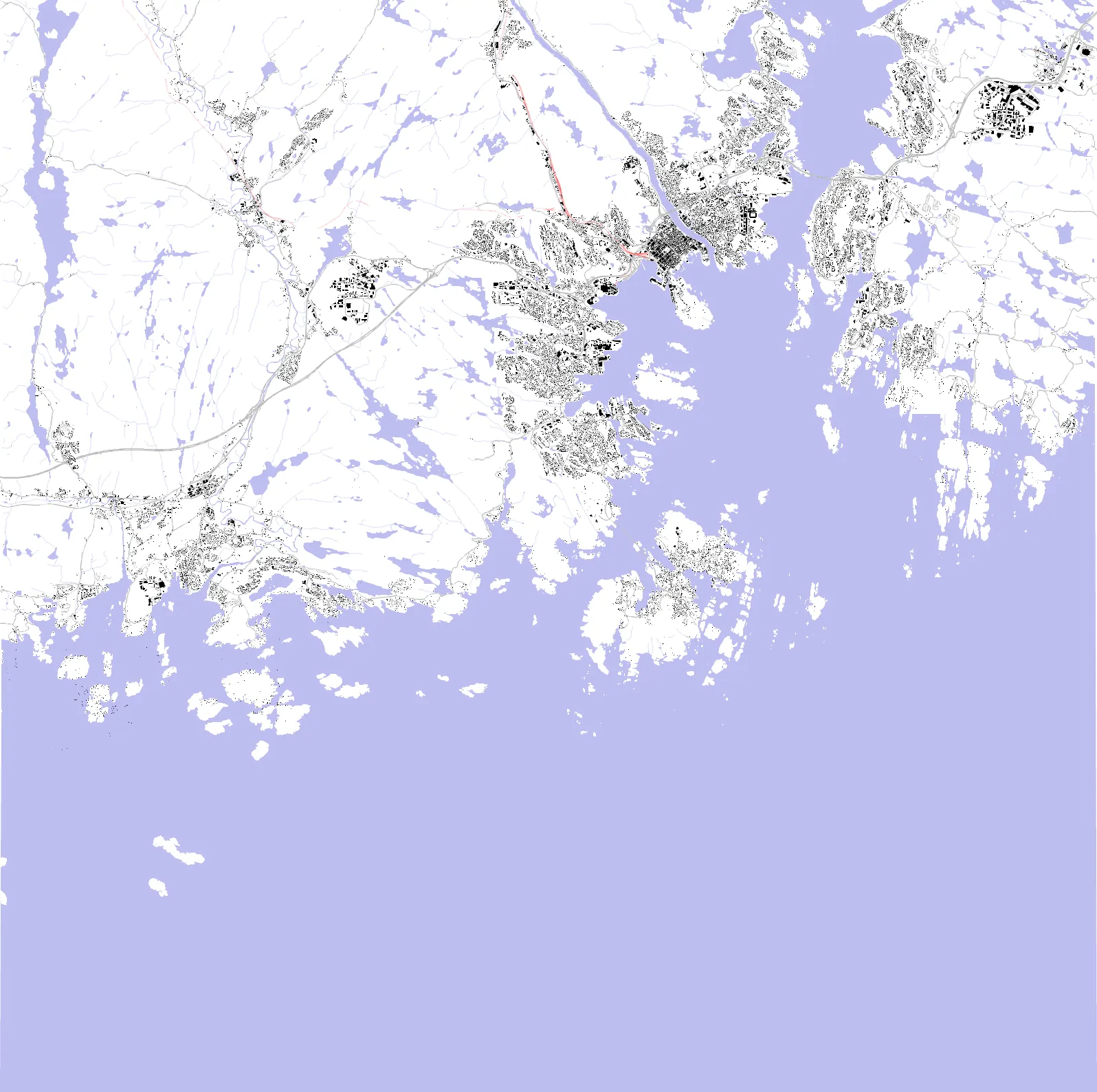 Kristiansand figur-grunn-plan