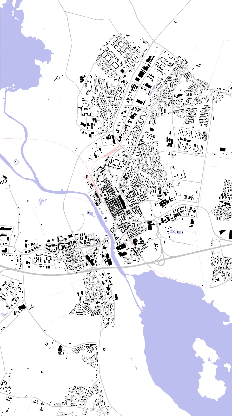 Kristianstad figur-grund-plan