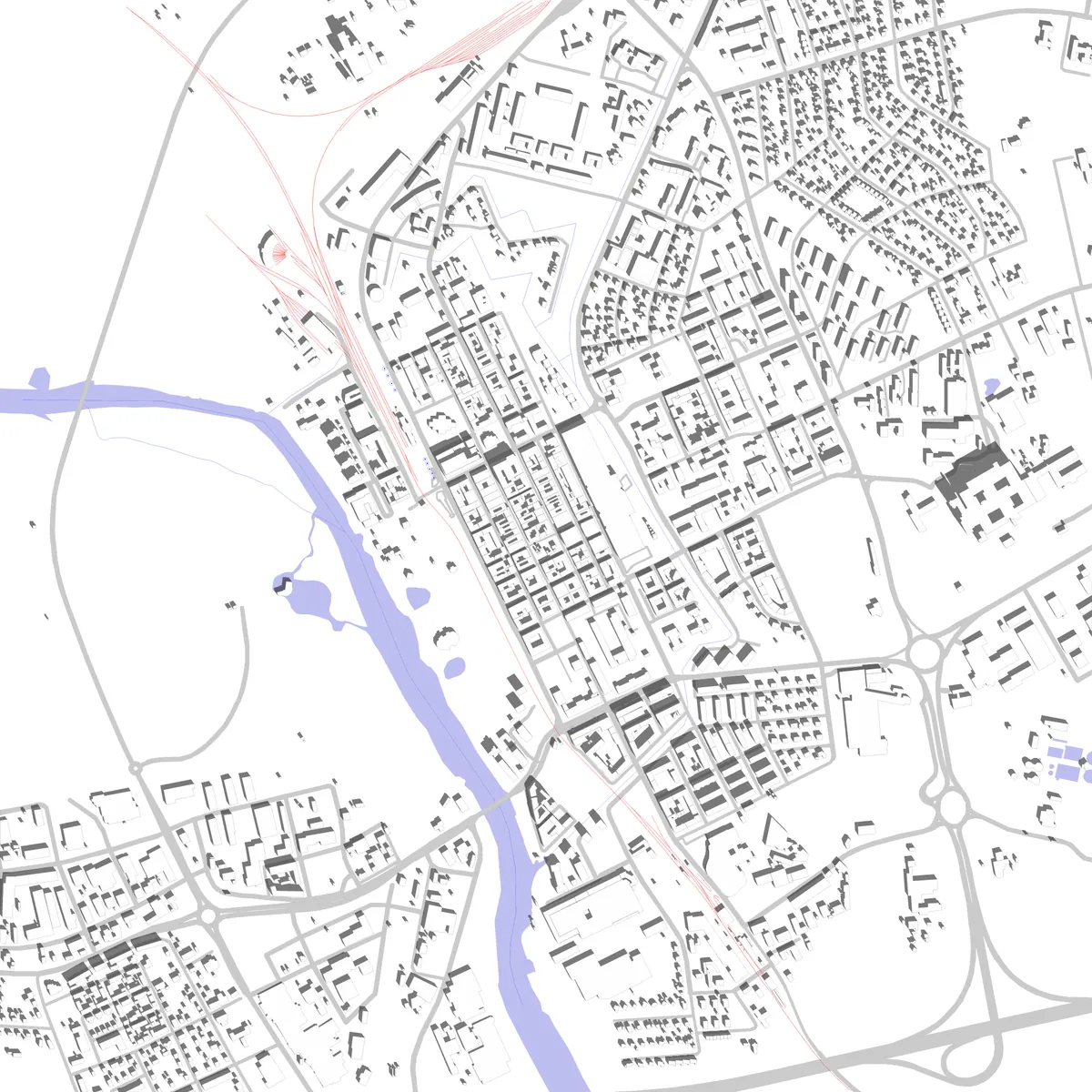Kristianstad situationsplan (2,5 km)