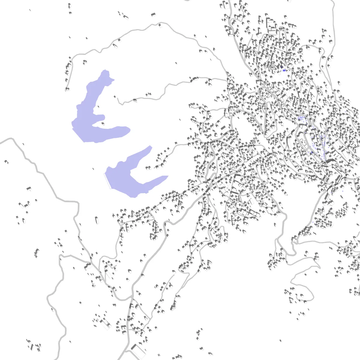 Krujë site plan (2.5 km)