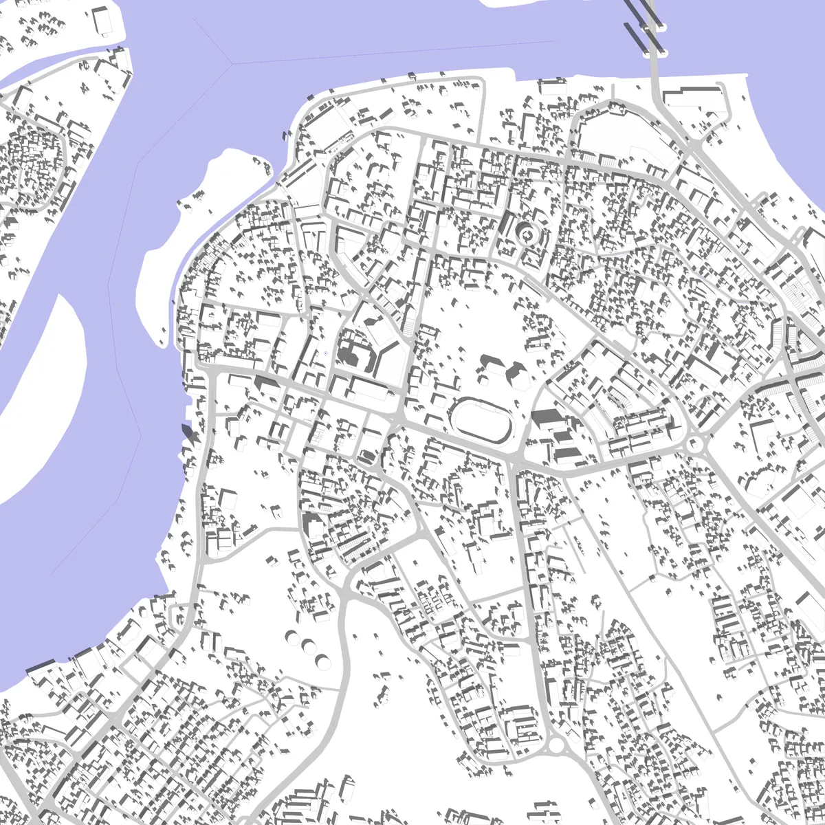 瓜拉登嘉楼 场地现状图 (2.5 km)