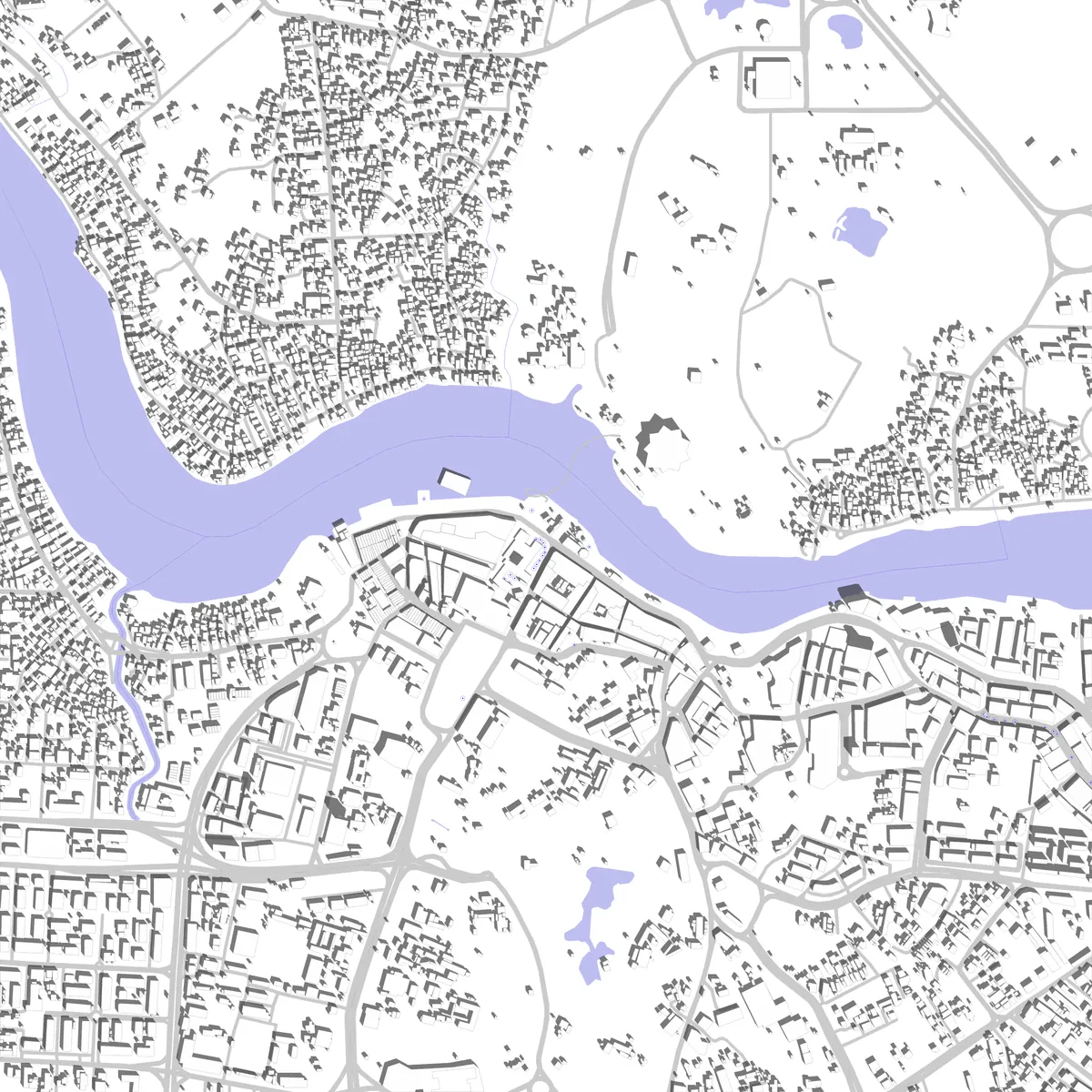 Kuching Lageplan (2,5 km)