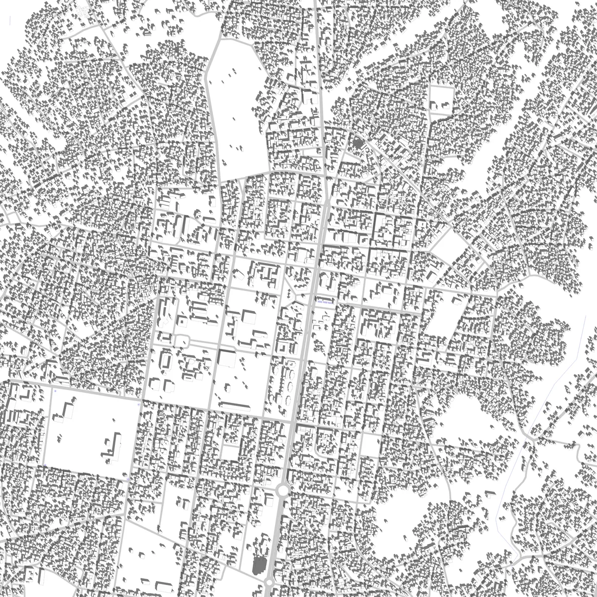 Kuito planta de localização (2,5 km)