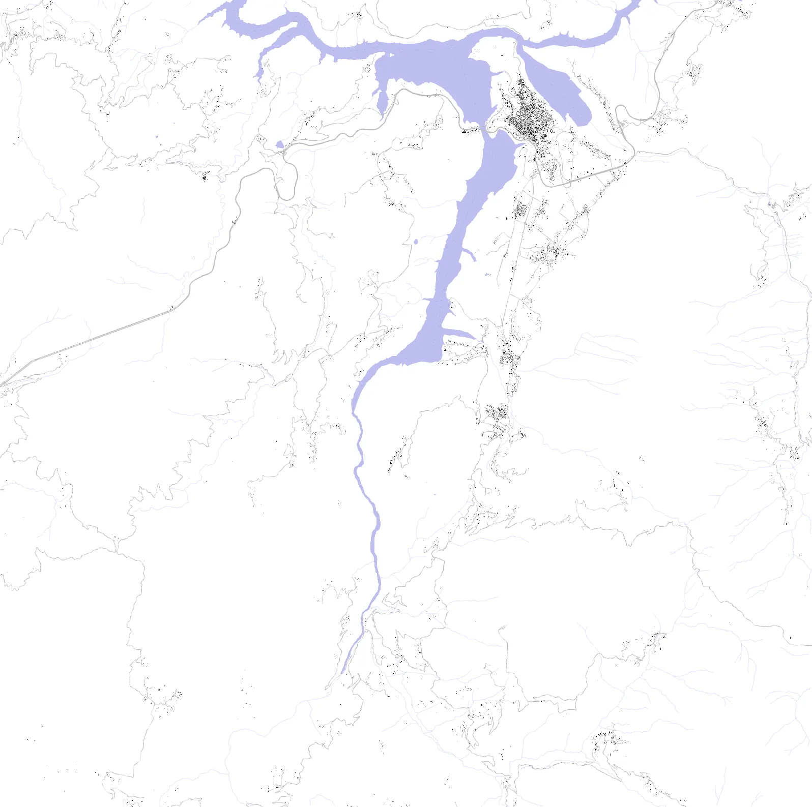 Kukës figure ground plan