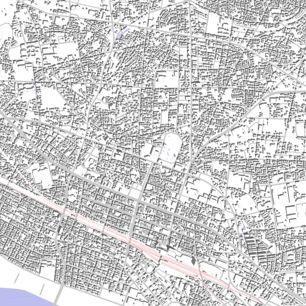 Kumagaya Lageplan (2,5 km)