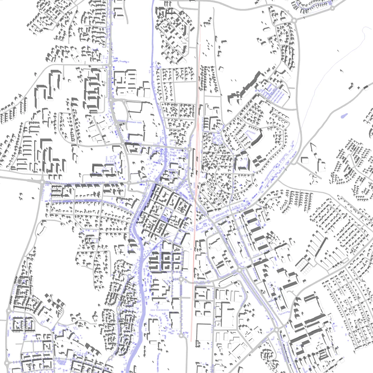 Kungsbacka situationsplan (2,5 km)