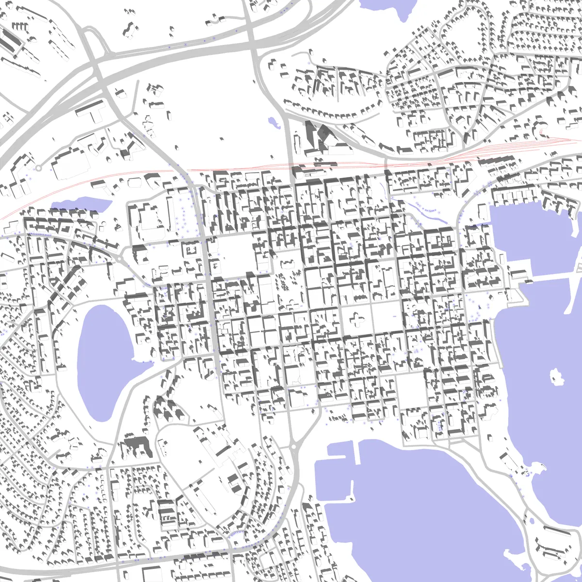 Kuopio asemapiirros (2,5 km)