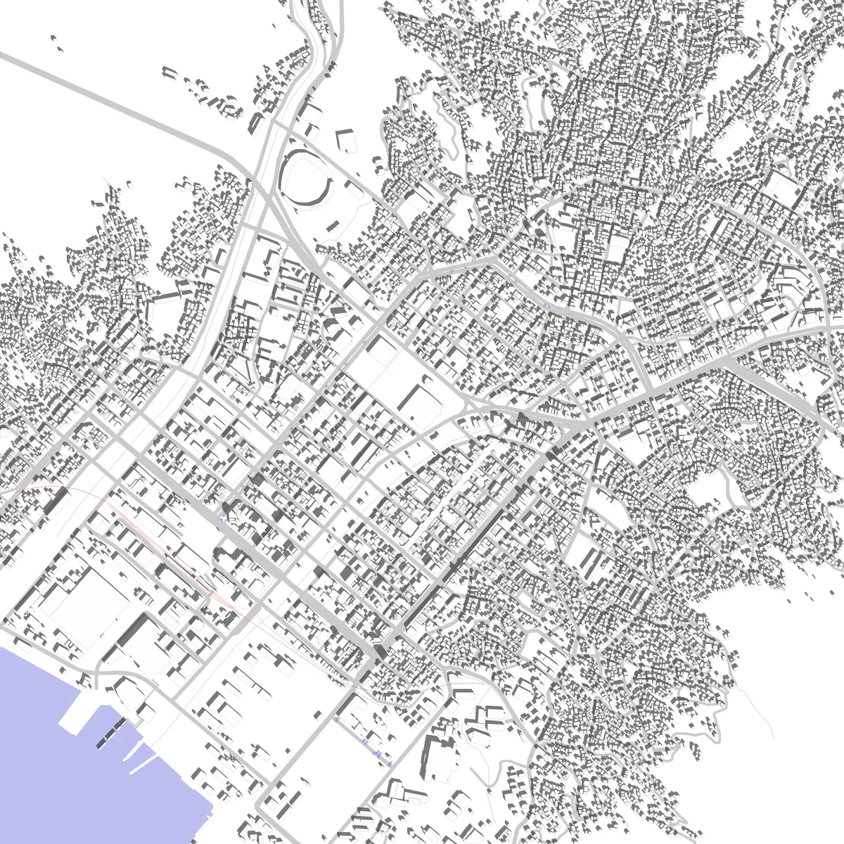 呉市 敷地図 (2.5 km)