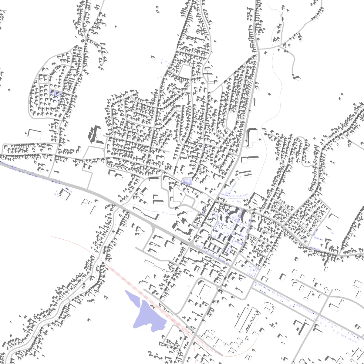 Kutina Lageplan (2,5 km)