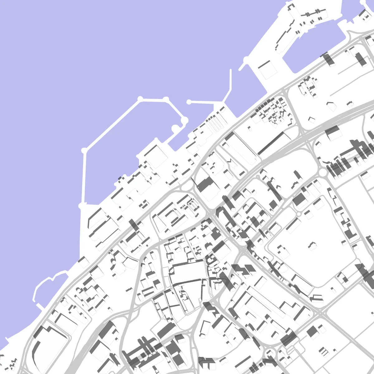 Kuwait City site plan (2.5 km)