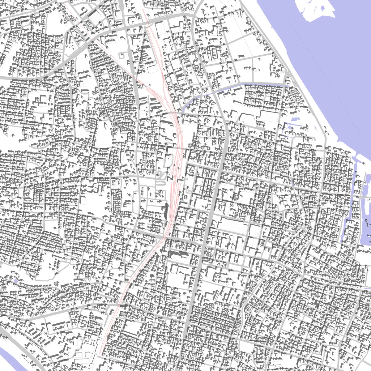 桑名市 敷地図 (2.5 km)