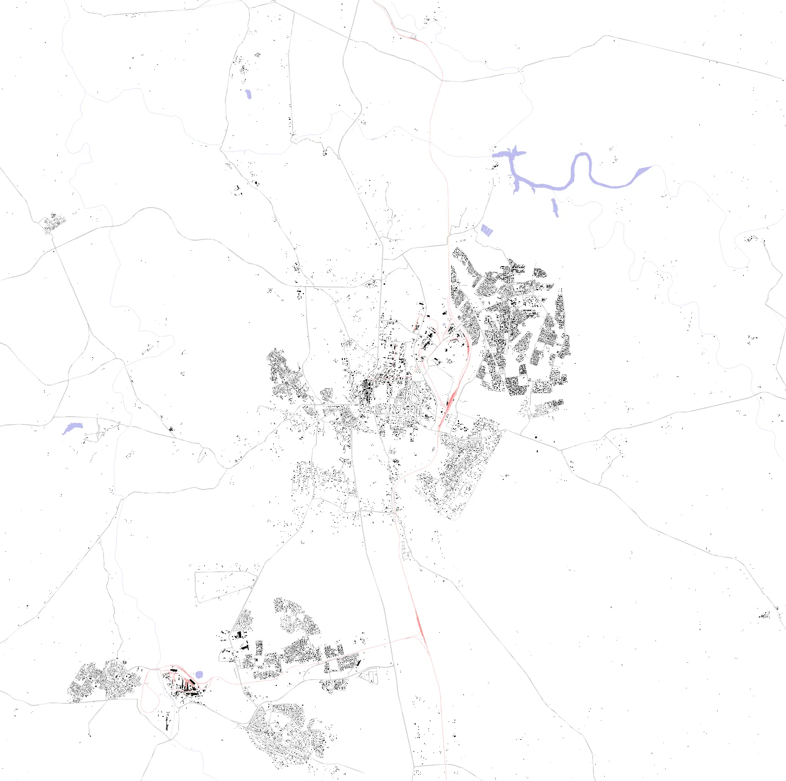 Kwekwe figure ground plan