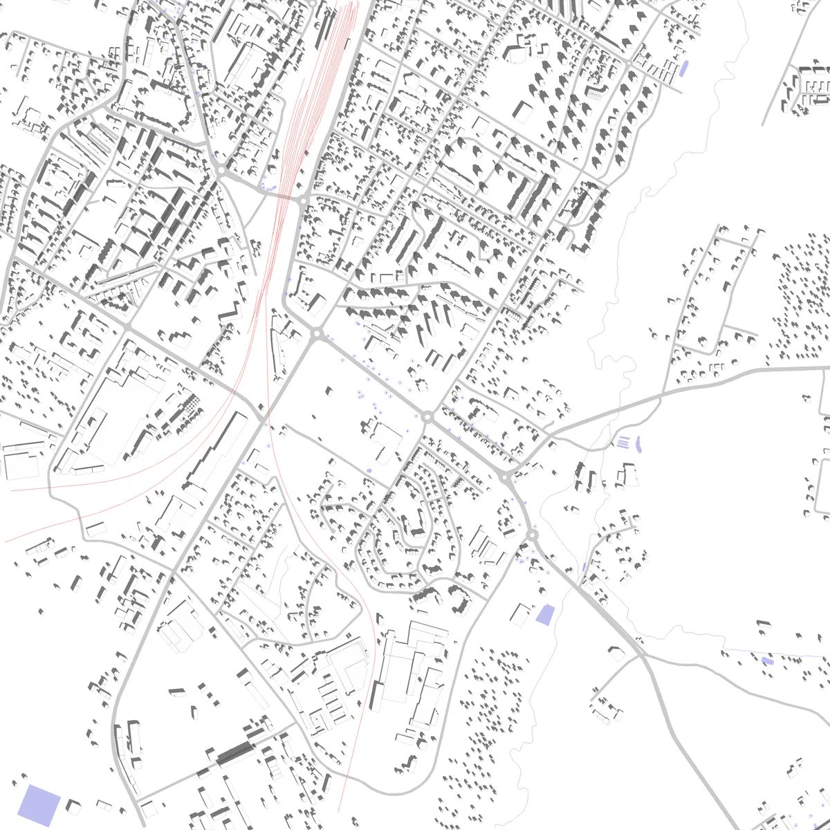 Kwidzyn plan zagospodarowania (2,5 km)