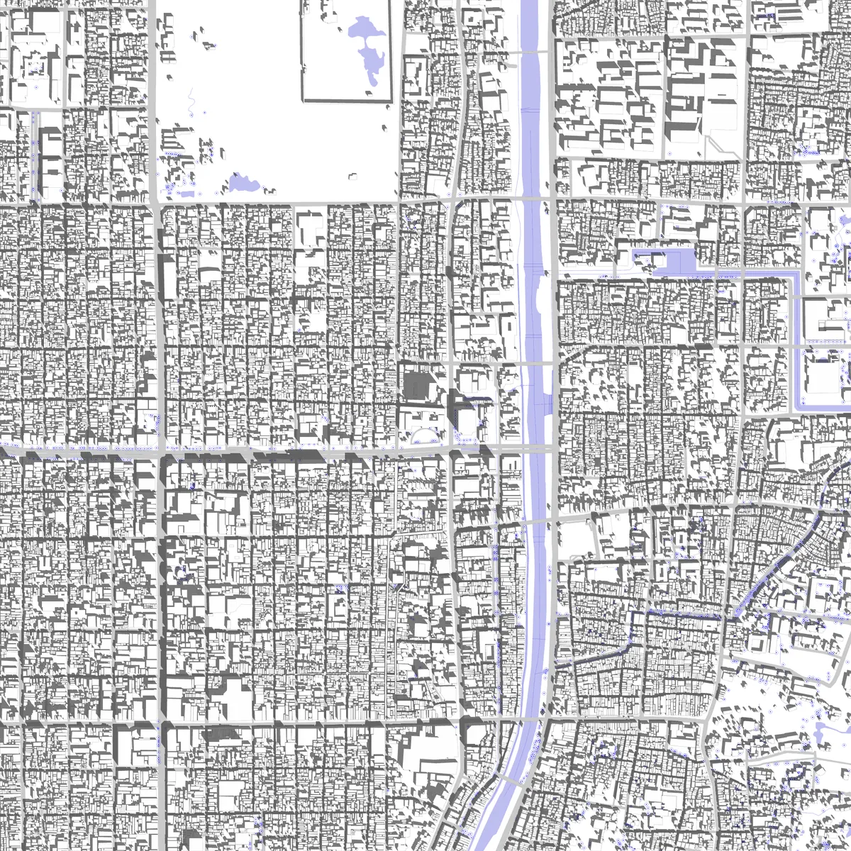 京都市 敷地図 (2.5 km)