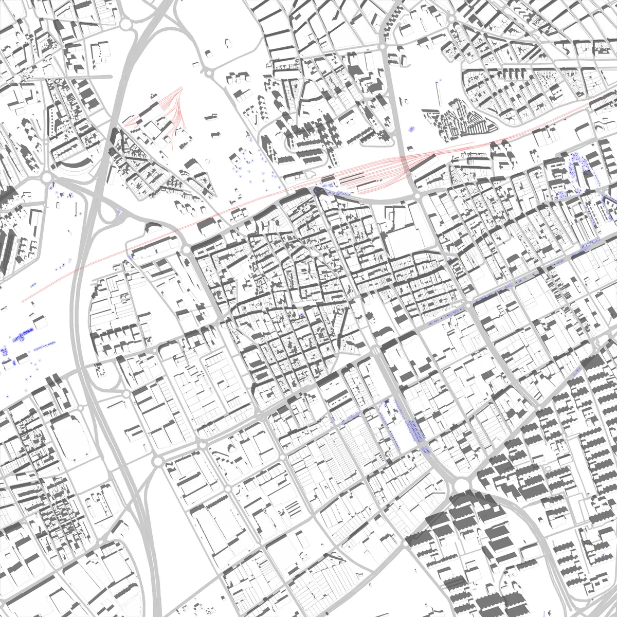 L'Hospitalet de Llobregat plano de situación (2,5 km)
