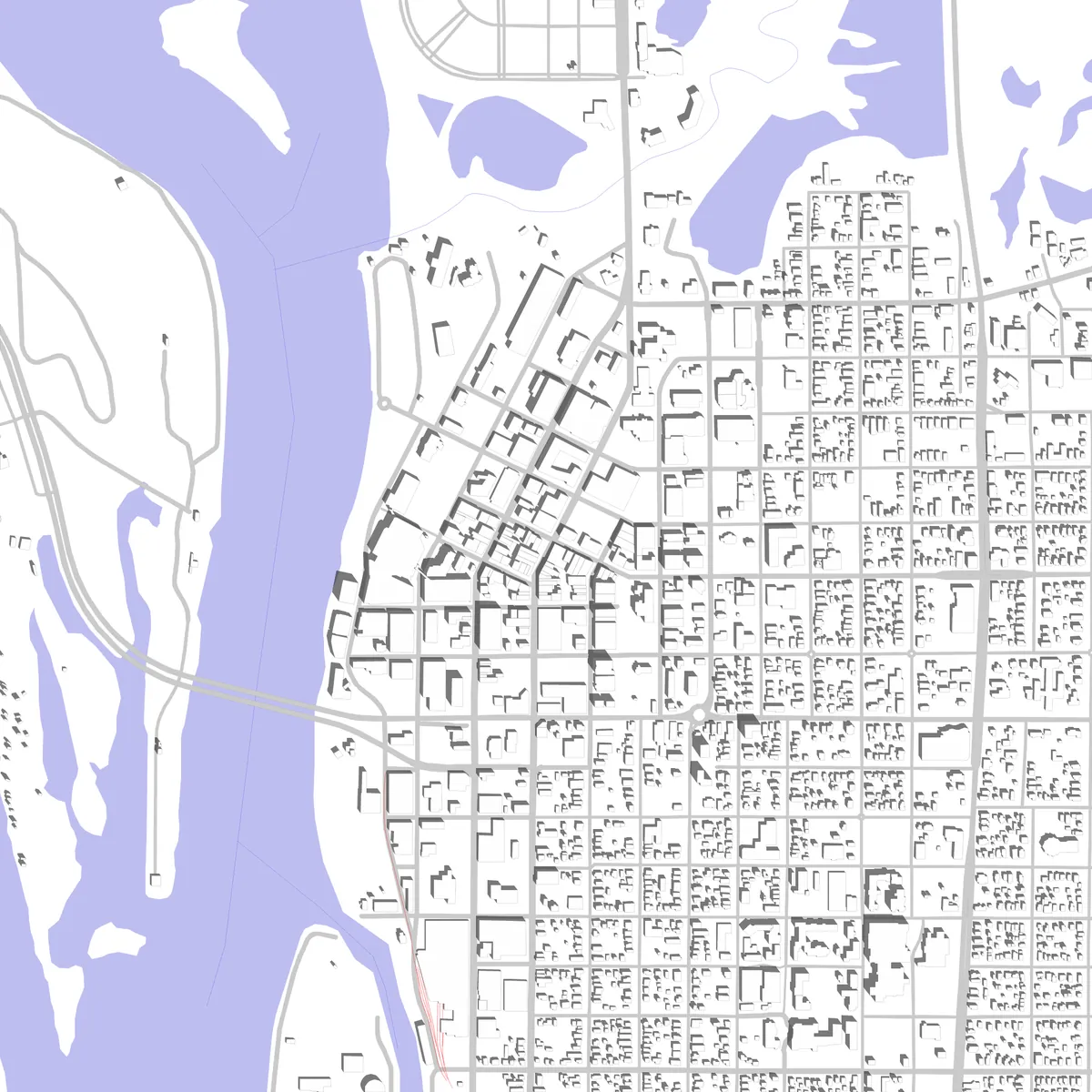 La Crosse site plan (2.5 km)
