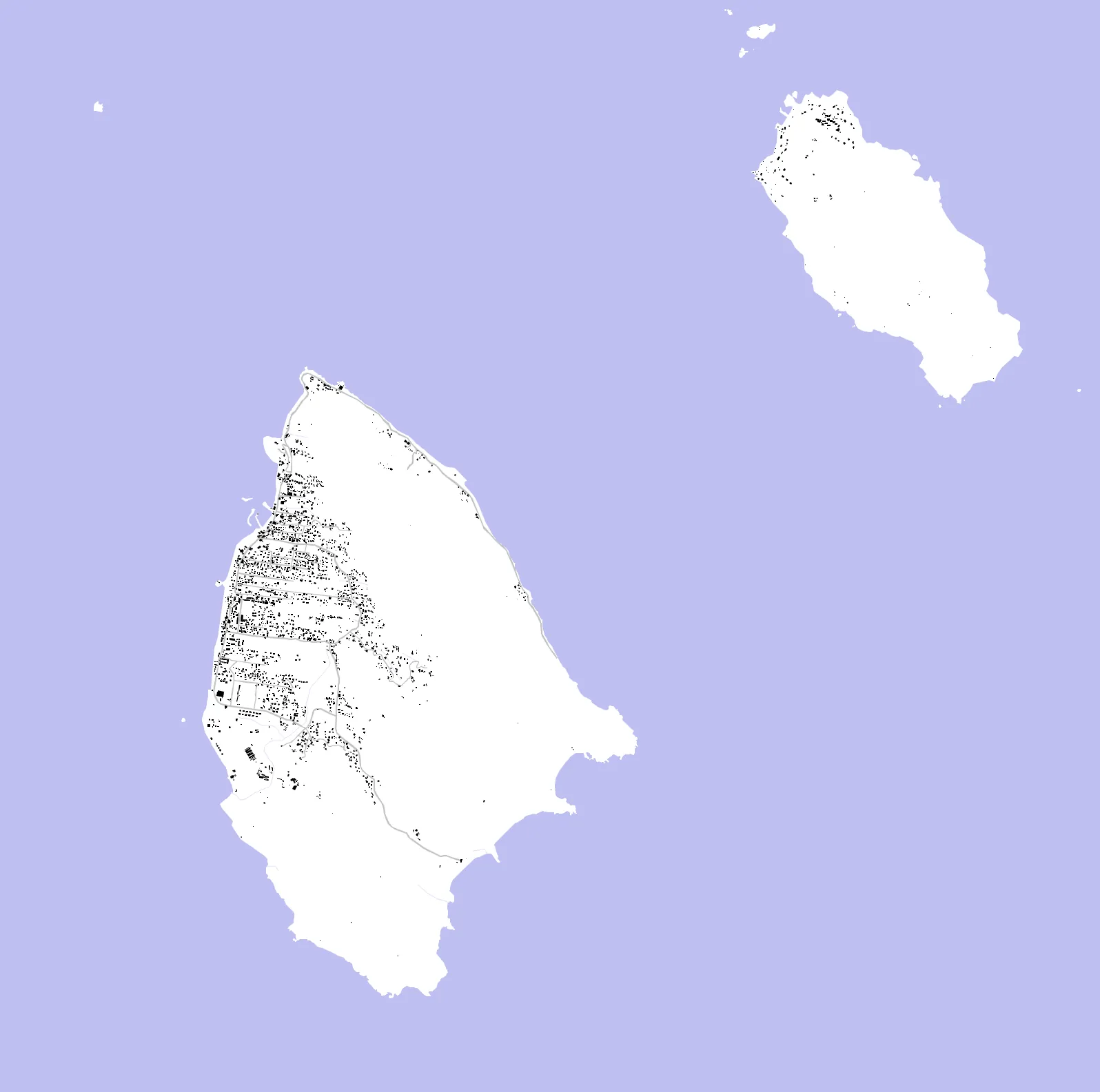 La Digue and Inner Islands Schwarzplan