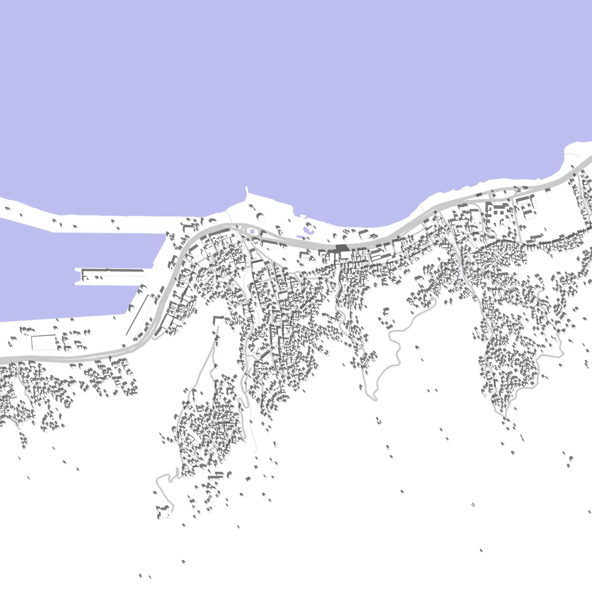 La Guaira plano de situación (2,5 km)