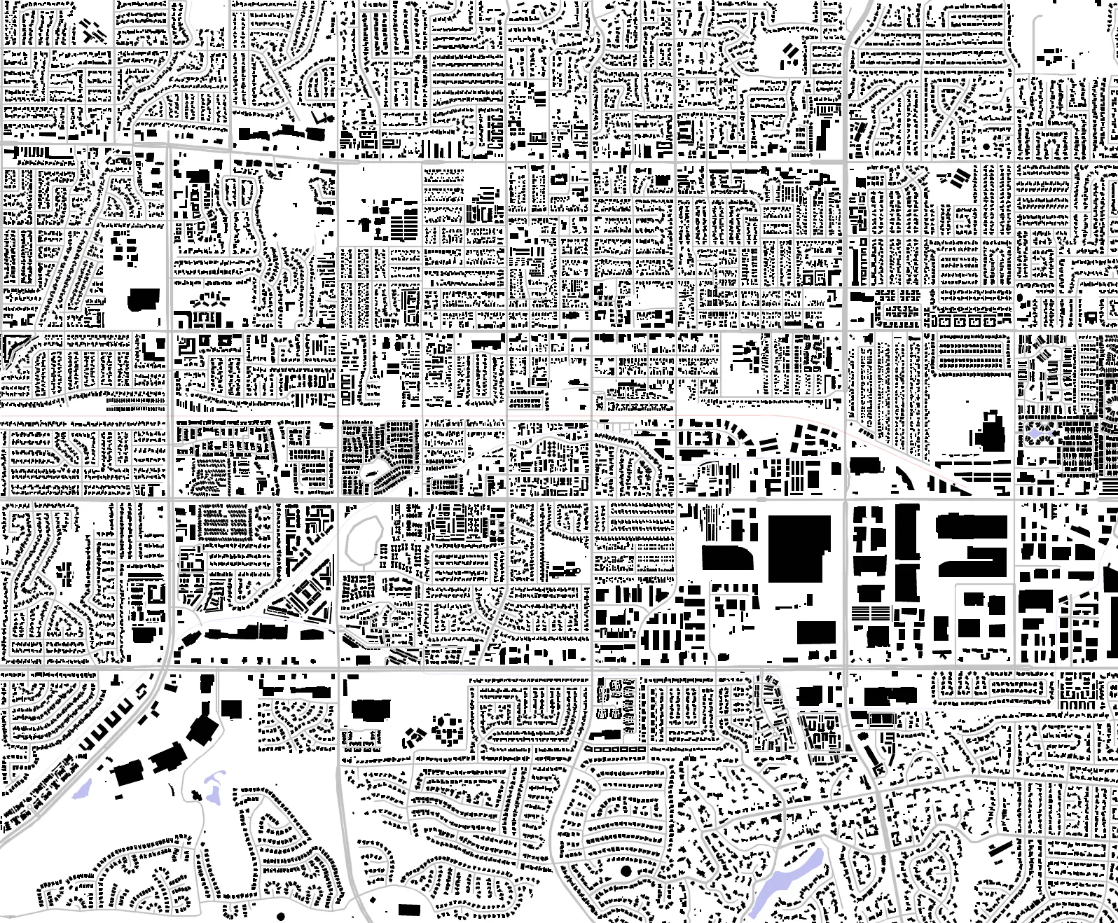 La Habra figure ground plan