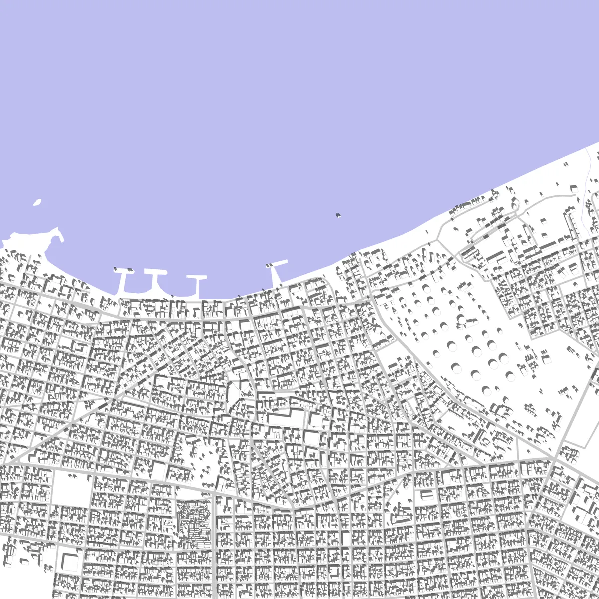 La Libertad plano de situación (2,5 km)