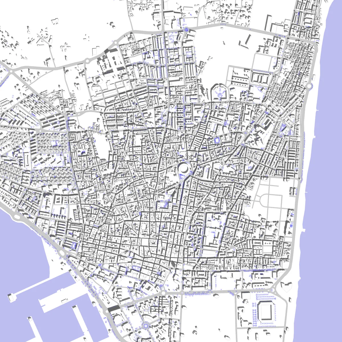 La Línea de la Concepción plano de situación (2,5 km)